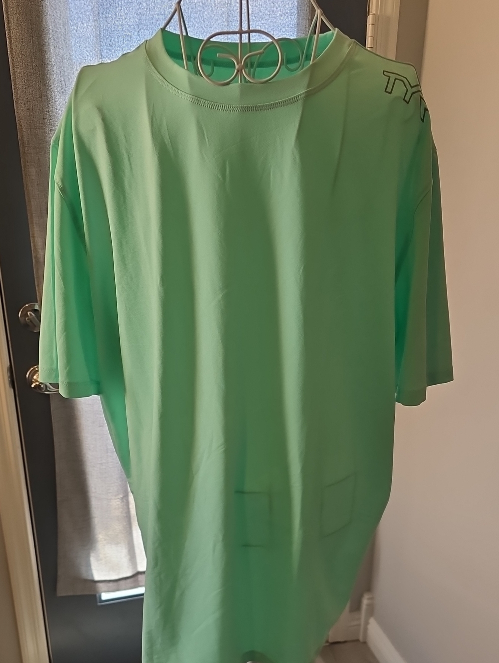 TYR Men's Short Sleeve Swim Tee in Mint